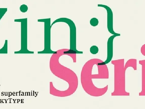 Zin Serif Demo font