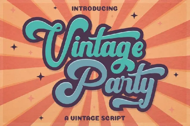 Vintage Party font