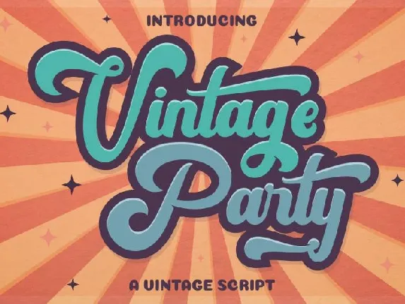 Vintage Party font