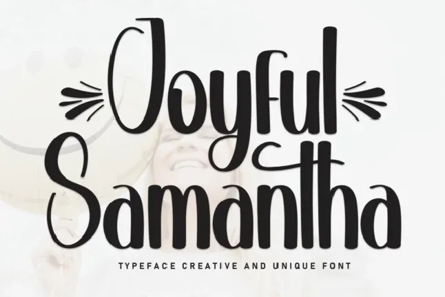 Joyful Samantha Display font