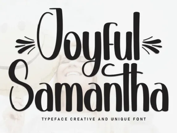 Joyful Samantha Display font