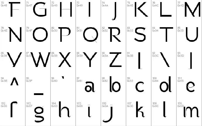 Fladerling font