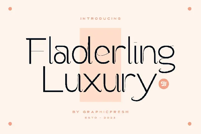 Fladerling font