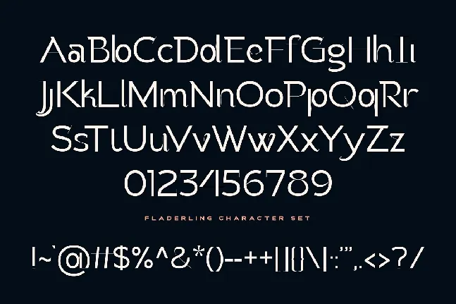 Fladerling font