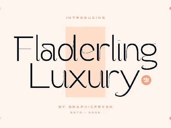 Fladerling font