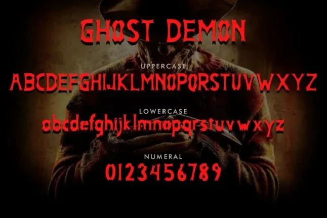 Ghost Demon font