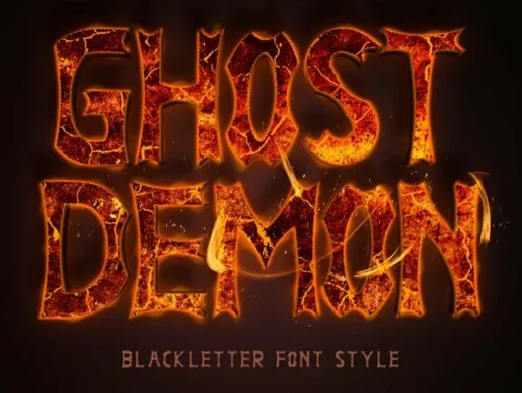 Ghost Demon font