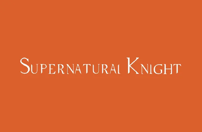 Supernatural font