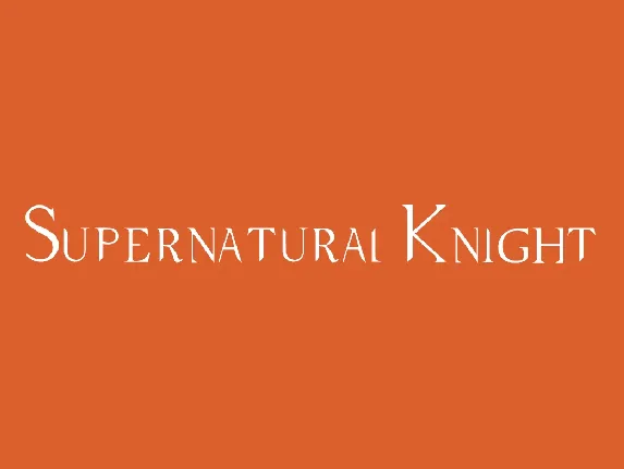 Supernatural font