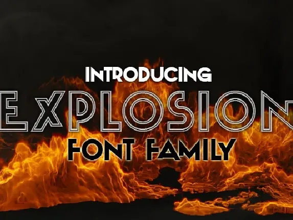 Explosion font