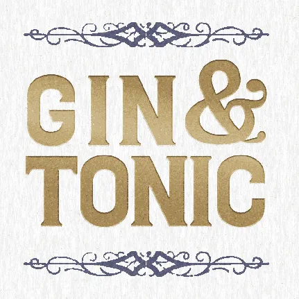 Gin And Tonic PERSONAL font