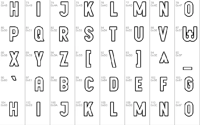 PostBus font