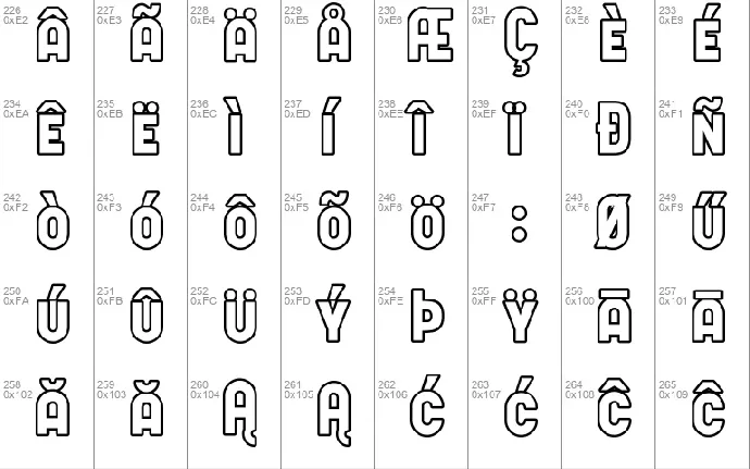 PostBus font