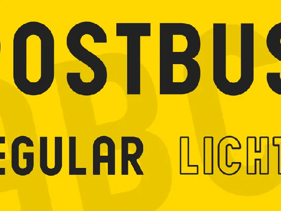 PostBus font