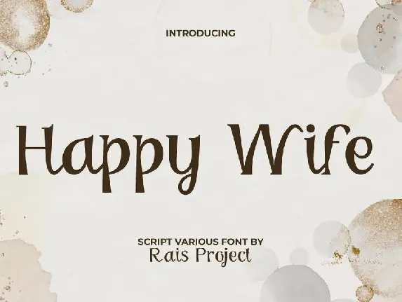 HappyWifeDemo font