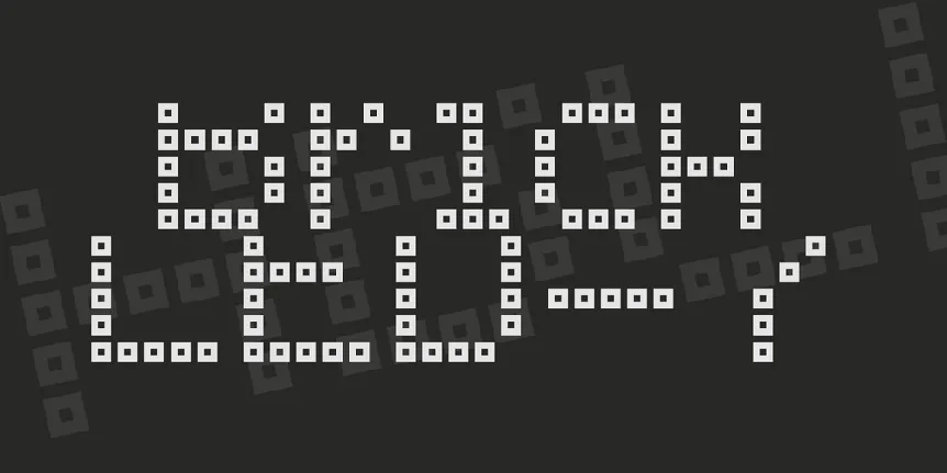 Brick LED-7 font