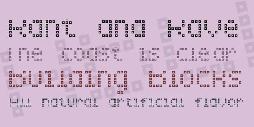 Brick LED-7 font