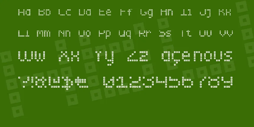 Brick LED-7 font