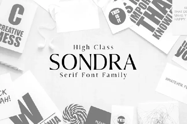 Sondra font