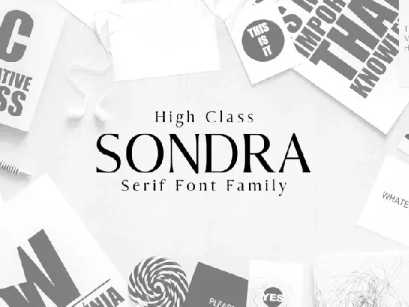 Sondra font