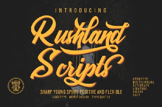 Rushland Scripts Calligraphy Brush Style font