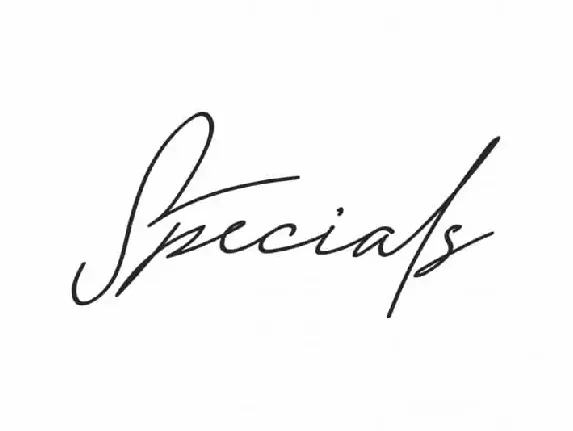 Specials Signature font