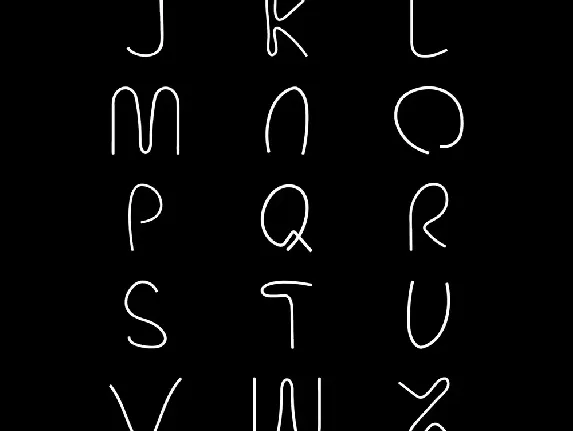 AX Curvature font