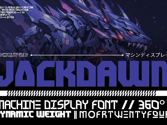 Jackdawn Demo font