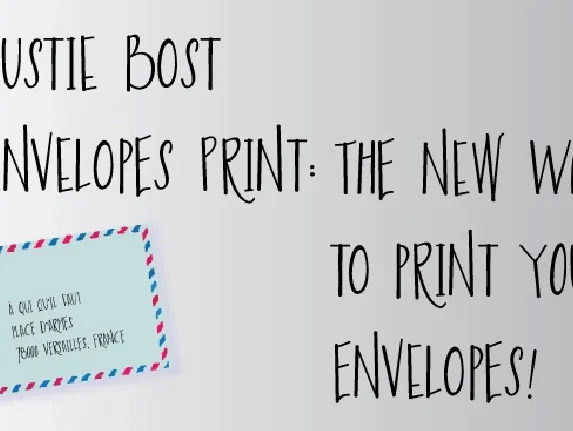 Austie Bost Envelopes Print font