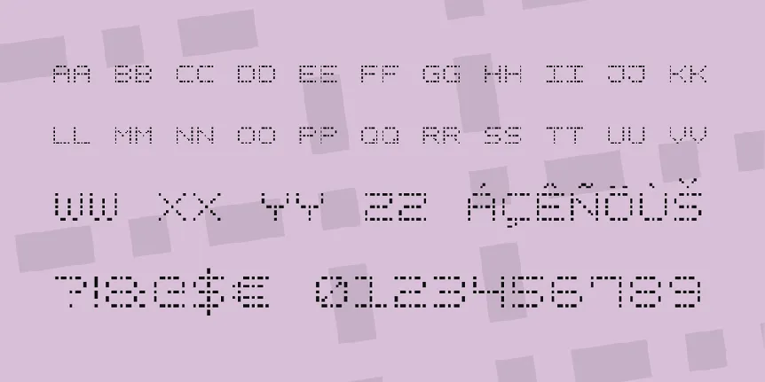 Dash Dot Square-7 font