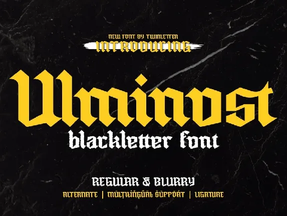 Ulminost Trial font