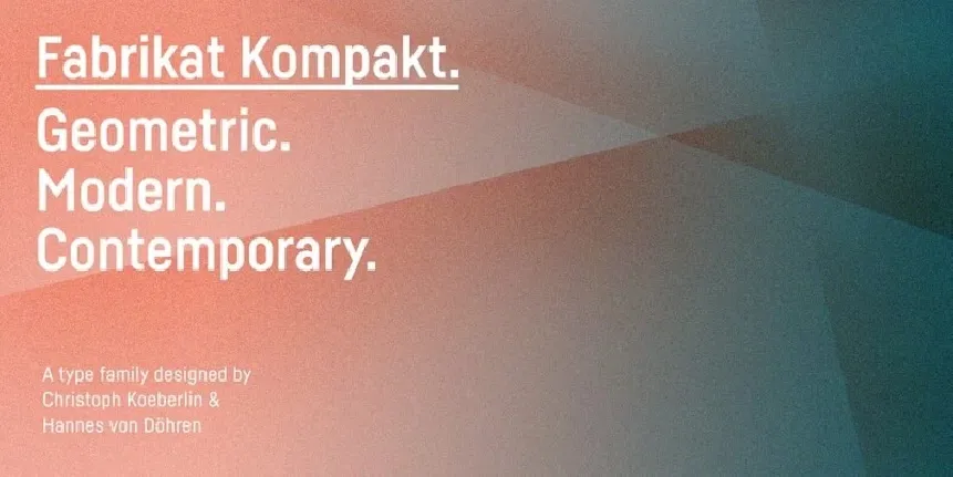 Fabrikat Kompakt Family font