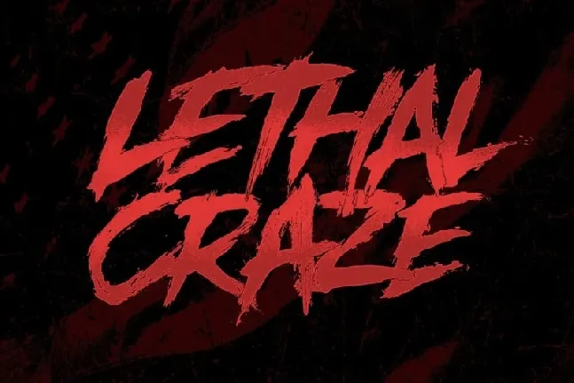 Lethal Craze font