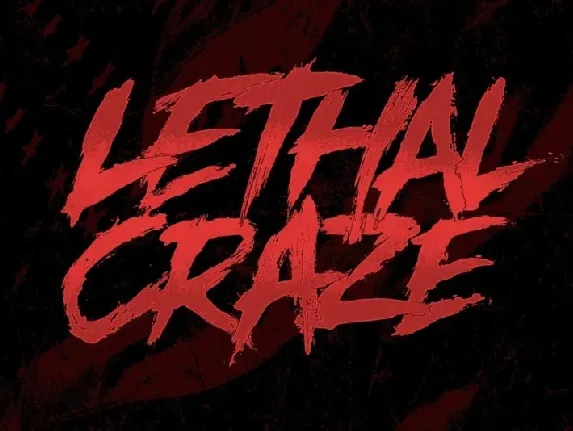 Lethal Craze font