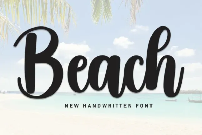 Beach Script font