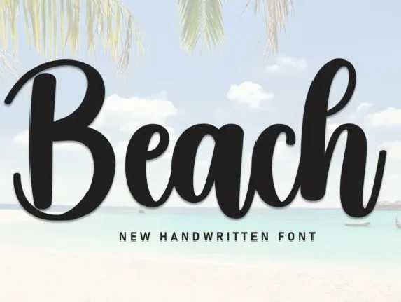 Beach Script font