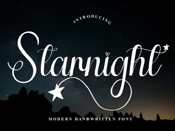 Starnight Script font