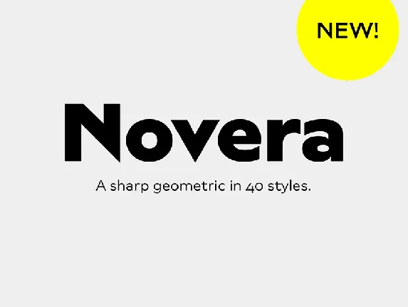 Novera font