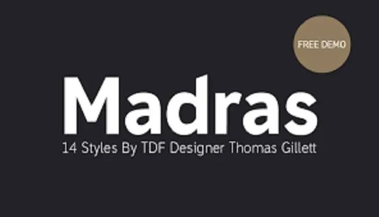 Madras Free font