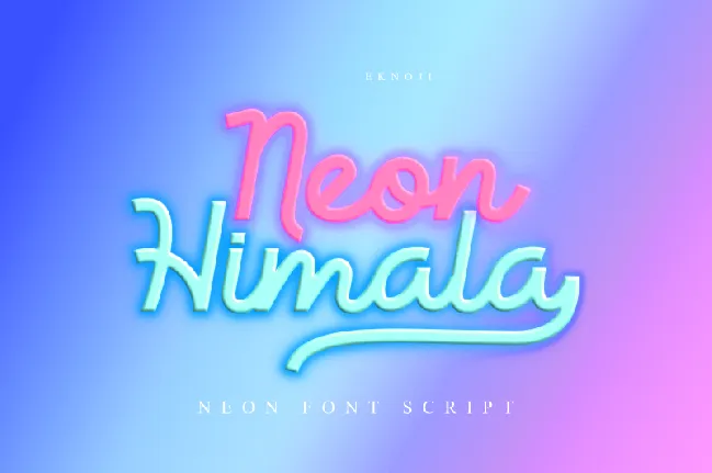 Neon Himala font