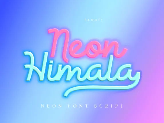 Neon Himala font