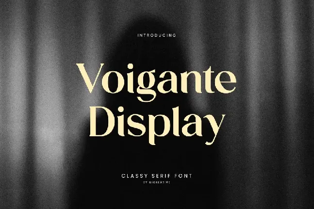 VoiganteDisplay font