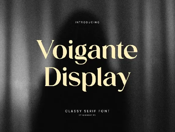 VoiganteDisplay font