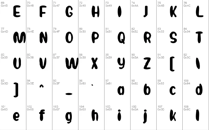 BINBU font