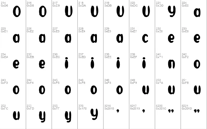 BINBU font