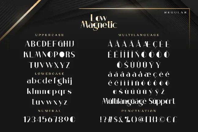 Low Magnetic font