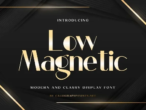 Low Magnetic font