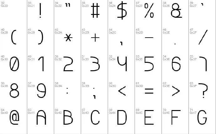 ABRICOS 7 font