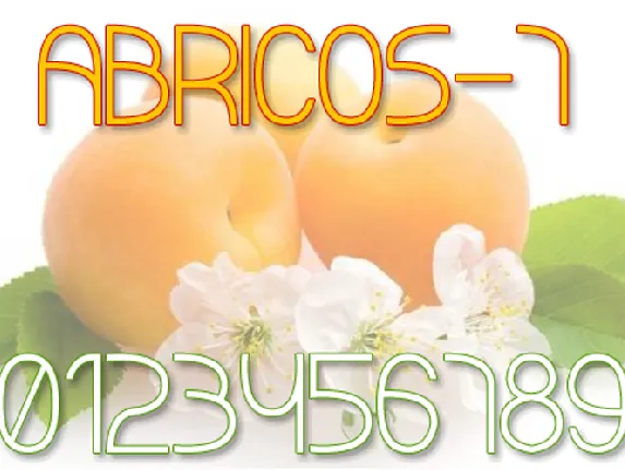 ABRICOS 7 font