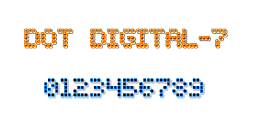 Dot Digital-7 font